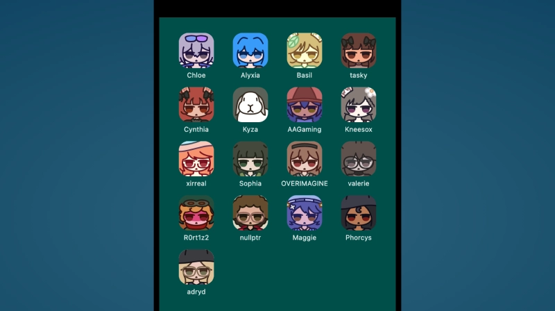 A screenshot of the home page of the webring.