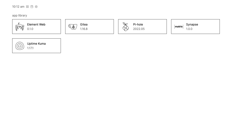 A screenshot of the home page of parasol